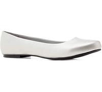 Andrés Machado - Bailarinas clásicas para Mujer - AM539 - Slippers Punta Redondeada Fiesta- Amplia selección de Colores y Materiales - Soft Plata EU 44