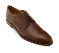 Andrés Machado - Elegante Zapato de Hombre Fabricado en Piel Derby - Zapatos de Traje para Hombre/para Negocios y Uso Diario - Color Marrón, EU 49