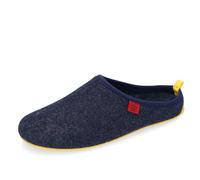 Andrés Machado - Zapatillas de estar por casa para hombre y mujer de invierno - DYNAMIC- Slippers - Unisex Adulto - Suela de goma vulcanizada resistente y antideslizante - Azul y Amarillo, Talla EU 49