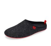 Andrés Machado - Zapatillas de estar por casa para hombre y mujer de invierno - DYNAMIC- Slippers - Unisex Adulto - Suela de goma vulcanizada resistente y antideslizante - Negro y Rojo, Talla EU 50