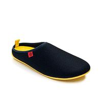 Andrés Machado - Zapatillas de estar por casa para hombre y mujer de verano - DYNAMIC-R- Slippers - Unisex Adulto - Suela de goma vulcanizada flexible y antideslizante - Marino y Amarillo, Talla EU 42
