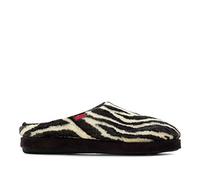 Andrés Machado - Zapatillas de Estar por casa para Hombre y Mujer - Pantuflas AM001- Slippers - Unisex Adulto - Suela de Goma Vulcanizada Resistentes y Antideslizante. Talla 37 EU Animal Print Cebra