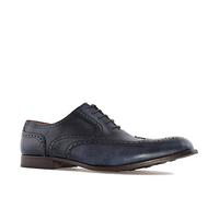 Andrés Machado - Zapato de Hombre Elegante Fabricado en Piel Wing-Tip - Zapatos de Vestir para Hombre/Mocasines para Negocios y Uso Diario - Color Azul, EU 49