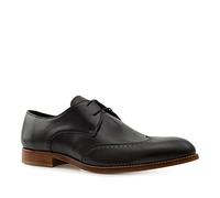 Andrés Machado - Zapato de Hombre Elegante Fabricado en Piel Wing-Tip - Zapatos de Vestir para Hombre/Mocasines para Negocios y Uso Diario - Color Negro, EU 39