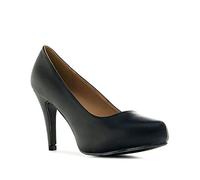 Andrés Machado - Zapato de tacón de Mujer con tacón Fino - AM293 - Zapatos de tacón Fino - Zapatos Muy cómodos - Stilettos en Color Negro. EU 35