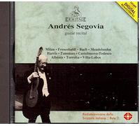Andrés Segovia - 2 cd Andrés Segovia : guitar recital : Johann Sebastian Bach, Isaac albeniz, Girolamo Frescobaldi, Felix Mendelssohn, Heitor villa-Lobos, Manuel Ponce and others.