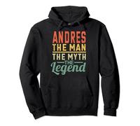 Andrés The Man The Myth The Legend Nombre Andrés Sudadera con Capucha