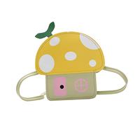 ANDRESLAD 1 Bolso con Forma De Hongo para Niños Bonito Bolso con Diseño De Hongo para Niñas Y Niños Pequeños Color Amarillo