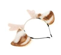 ANDRESLAD 1 Pc Diadema con orejas de cuerno de ciervo cintas para el cabello para mujeres preciosas cintas para el pelo aro de pelo de asta tocado de fiesta Diadema para cosplay tela