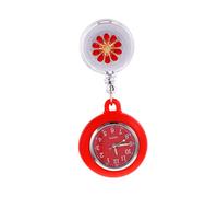 ANDRESLAD 1 Pc Mesa de Enfermera Relojes para Enfermeras Reloj Fob Digital Colgante de a de a para Mujer Material del Espejo: Espejo de Vidrio Ordinario Rojo