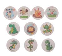 ANDRESLAD 10 hojas Pegatinas para Orinal de Entrenamiento Infantil con Cambio de Color por Temperatura de Adhesivos Resistentes al Agua con Dibujos Animados para Motivar y Niñas el Uso del