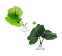 ANDRESLAD 10 Piezas Betta Fish Bed Leaf Pad Artificial Aquarium Decorations For Sleeping Resting Breeding Low Maintenance Fish Tank Hammock Mimicking Natural Habitat