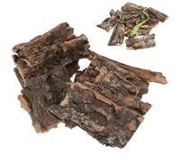 ANDRESLAD 10 Piezas Corteza Natural para Terrario Reptil Decoración Resistente Agua Plataforma de Descanso para Reptiles Pequeños Color Champán Accesorio Duradero para Hábitat Mascotas