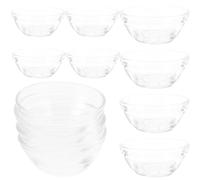 ANDRESLAD 12 Cuencos de Vidrio para Postres Apilables de 45 Ml, Resistentes al Calor, Molde para Pudín y Gelatina de 6 Cm, Aptos para Hogar, Catering y Restauración