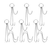ANDRESLAD 12 Ganchos de Acero Inoxidable en Forma de S para Carne Gancho de Carnicero Reutilizable Colgador para Barbacoa y Ahumado Set 12 Piezas 24 CM y 125 CM Adecuado para