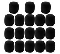 ANDRESLAD 18 Fundas Antipop para Micrófono de Mano Negras Cubierta Protectora de EVA Resistente al Polvo y Filtro para Micrófono de Estudio Adecuado para Grabación Streaming y