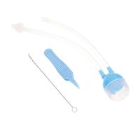 ANDRESLAD 1juego Aspirador Reutilizable Para Bebés Limpiador De Mocos Control Manual Kit De Aspirador Nasales Cepillo