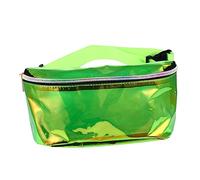 ANDRESLAD 1pieza Riñonera De PVC Transparente para Mujer y Práctica para y Bolsa De Cuerpo Color Verde