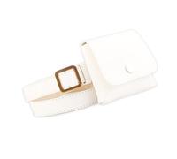 ANDRESLAD 1pieza Riñonera De Retro Casual para Mujer Bolsa Multifuncional Cruzada Claves y Teléfono Blanco
