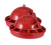 ANDRESLAD 2 Piezas Bebedero Automático para Pollitos Unidades Tazón Pequeño para Aves de Corral Sistema de Agua Flotante para Avícolas Domésticas y Comerciales Dispensador Duradero y Fácil