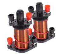 ANDRESLAD 2 piezas Bobinas de Inducción Electromagnética Cilíndricas de Cobre para Laboratorio Física Enseñanza Experimentos Magnetismo Electricidad