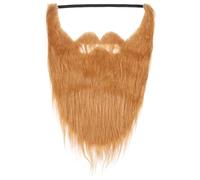 ANDRESLAD 2 Piezas de Bigote Falso Naranja para Halloween, Barba Postiza Elástico Ajustable para Adultos, Accesorios de Cosplay y Decoración Facial para Fiestas y Color Color Aleatorio