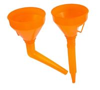 ANDRESLAD 2 piezas Embudo para Gasolina y Aceite con Tubo y Diseño Grueso Embudo Flexible para Coches y Motos para Repostaje sin Salpicaduras