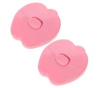 ANDRESLAD 2 Piezas Mini Peine Para El Cabello Para Bebés En Forma De Manzana Segura Y Suave Para El Fulque De Los Bebés Y Las Puntas Abiertas Herramienta De Corte De Pelo Portátil Y