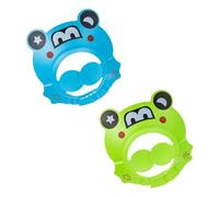 ANDRESLAD 2 Piezas Tapa De Champú Cepillo Sensorial Lavado Con Champú Cepillo Recién Nacido Gorro Para Gorro De Ducha Para Suministros De Baño Para Bebé Gorro De Baño Blue Eva