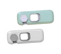 ANDRESLAD 2 Uds Cerradura De Seguridad Para Niños Cerradura De Refrigerador A Prueba De Niños Cerradura Adhesiva Para Gabinete De Nevera Cerradura De Puerta De Refrigerador A Prueba De