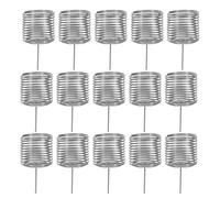 ANDRESLAD 20 piezas Caja Fertilizante Cilíndrica Acero Inoxidable para Bonsái Orquídeas Suculentas Contenedor Resistente para Jardín Hogar Oficina Cesta Nutrición Plantas Fácil