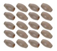 ANDRESLAD 20 Unidades Perillas de Tirador para Cordón de Persianas de Madera Maciza Diseño Hueco Ligero Forma de Oliva Accesorio para Cortinas y Persianas Romanas Reemplazo Ergonómico para