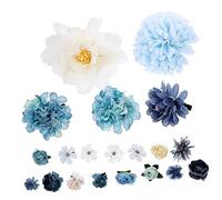 ANDRESLAD 20piezas Flower Hair Clips for Women and Girls Vintage Floral Barrettes for Weddings and Special Occasions Random Colors Elegant Hair Accessories