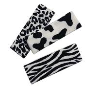 ANDRESLAD 3 Piezas diadema de vaca diademas de maquillaje diadema de mujer hair band hair topper aro de pelo para lavarse la cara accesorio para el cabello tejido de punto