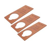 ANDRESLAD 3 Piezas Letreros Colgantes para Puerta de Habitación de Ñiño, 3 Piezas, Señal de No Molestar en PU Marrón, Diseño Suave para Guardería, Decoración Funcional para Dormitorio