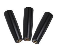 ANDRESLAD 3 Piezas Mango de Asador de Barbacoa Giratorio de Baquelita Negra M12X100 MM, Juego de 3 Piezas, Manija Lateral Rosca para Tenedor de Parrilla, Accesorio Resistente para Utensilios