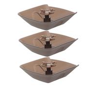 ANDRESLAD 3 Piezas Range Hood Oil Cup Heat Resistant Plastic Grease Collectors For Kitchen Fan Square Oil Catcher Replacement Compatible With Old Stove Hoods