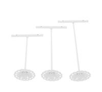 ANDRESLAD 3 Soportes Metálicos Desmontables en Forma de T para Pendientes Expositor Colgante Blanco Pequeño para Joyas Organizador de Pendientes Adecuado para Tiendas Ferias y Fotografía