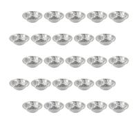 ANDRESLAD 300 Moldes de Aluminio para Tartaletas de Huevo Moldes Redondos Desechables para Hornear Resistentes al Calor Tamaño Estándar Uso Doméstico y Profesional