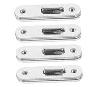 ANDRESLAD 4 Ganchos Redondos Para Cama Soporte Para Riel De Cama Accesorios De Madera Para Cama Placa Resistente Para Riel De Cama Fácil De Montar