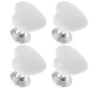 ANDRESLAD 4 piezas Botón Auxiliar para Inodoro Forma de Corazón de Pulsadores para Cisterna Fácil Instalación y Uso Práctico para Baño