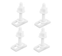 ANDRESLAD 4 piezas Kit de Fijación para Asientos de Inodoro Tornillos de Montaje con Arandelas y Tuercas Instalación Superior Resistente y Duradero Accesorios para Baño