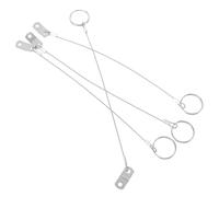 ANDRESLAD 4 piezas Pasadores de Acero Inoxidable con Cuerda de Seguridad Resistente para Embarcaciones Cierre Rápido y Seguro Accesorios Náuticos Multifuncionales para Amarre y Fijación