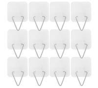 ANDRESLAD 40 Piezas 40 Ganchos Adhesivos Invisibles para Colgar Platos, Soportes Verticales Grandes sin Taladro, Organizador de Cocina sin Marcas, para Placas y Decoración de Pared