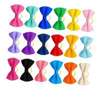 ANDRESLAD 50 Piezas Lazos para Pelo de Perro Colores Macaron Accesorios para Cachorros Pequeños y Medianos Adornos para Fiestas y Cumpleaños Bandas de Pelo para Mascotas Que Mantienen el