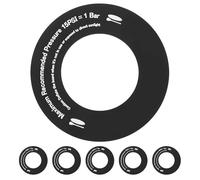 ANDRESLAD 6 Juntas para Válvula Aplicables Negras para Colchones Hinchables Tablas de Paddle Surf y Kayaks Accesorio de Repuesto Redondo para Boquilla de Aire Compatible Equipos Inflables