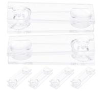 ANDRESLAD 6 Piezas Peso para Cordón de Persiana Vertical Acrílico Transparente, Accesorios para Tirador de Cortinas Enrollables, Manija de Persianas para Ventanas, Uso en Decoración