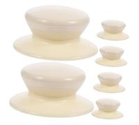 ANDRESLAD 6 Piezas Repuestos para Asas de Tapa de Olla Perillas para Tapas de Cacerola para Cocina Beige