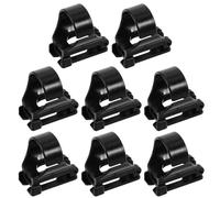 ANDRESLAD 8 Piezas 8 Clips de Plástico Negro para Snorkel, Soporte de Tubo de Aire para Buceo, Abrazaderas Antideslizantes para Máscara de Snorkel, Hebillas de Presión Rápidas para
