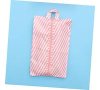 ANDRESLAD 8piezas Bolsas De Almacenamiento para Viaje Organizadores De Equipaje Impermeables y Prácticos para Ropa Kit De Embalaje Multiusos Rayas Rosadas para Ordenar Maletas y Viajes